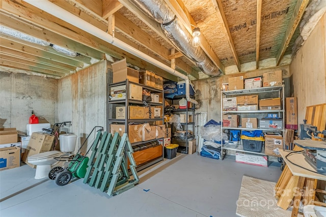 view of storage room