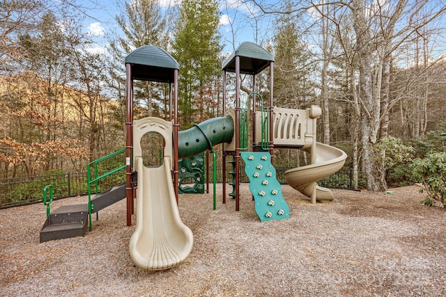 view of jungle gym