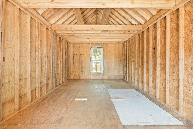 view of attic