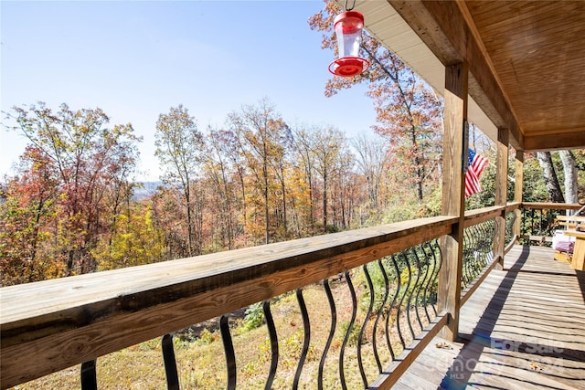 view of balcony