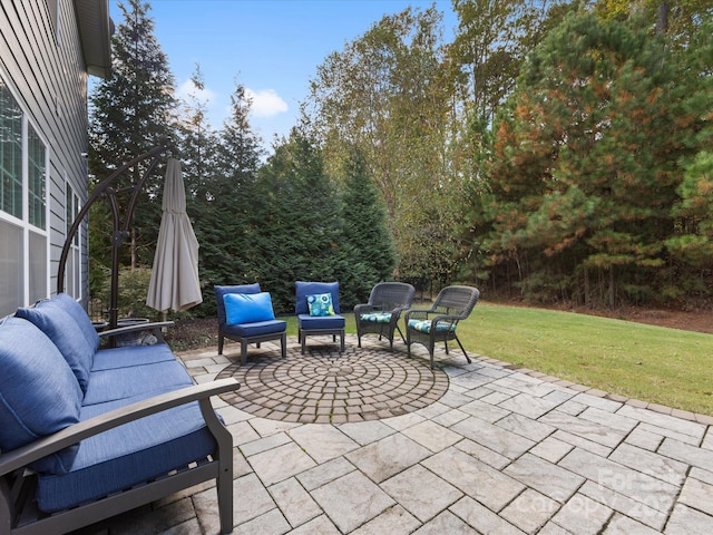 view of patio / terrace with outdoor lounge area