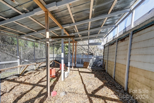 exterior space featuring an outbuilding