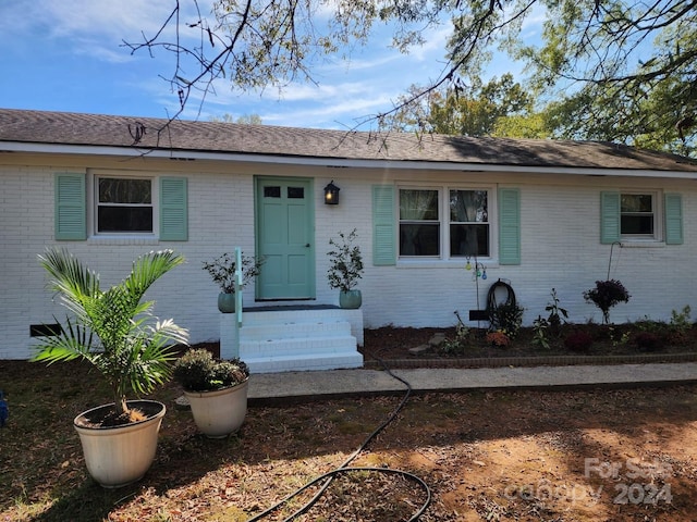 view of ranch-style home