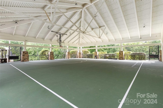 view of tennis court