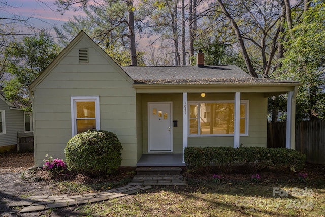 bungalow with a porch