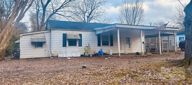 view of back of property