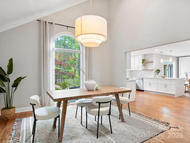3 White Rock Ct, Arden, NC 28704 - dining space featuring light wood finished floors and baseboards