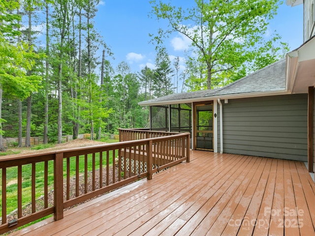 3 White Rock Ct, Arden, NC 28704 - wooden terrace featuring a sunroom