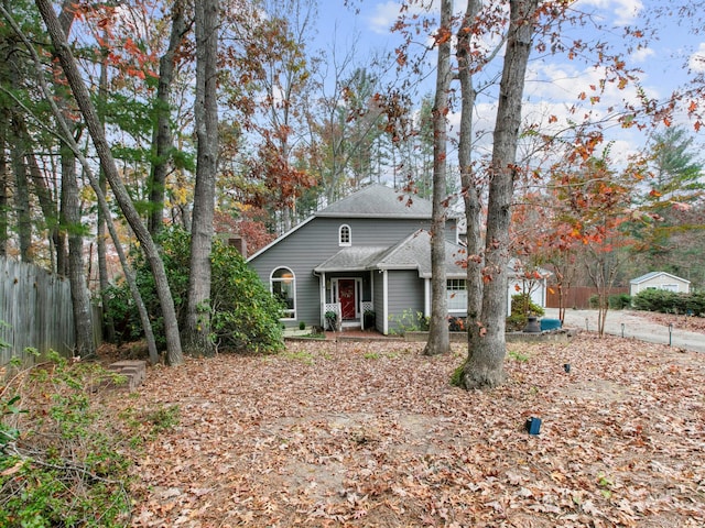 3 White Rock Ct, Arden, NC 28704 - view of front of home featuring fence and a shingled roof