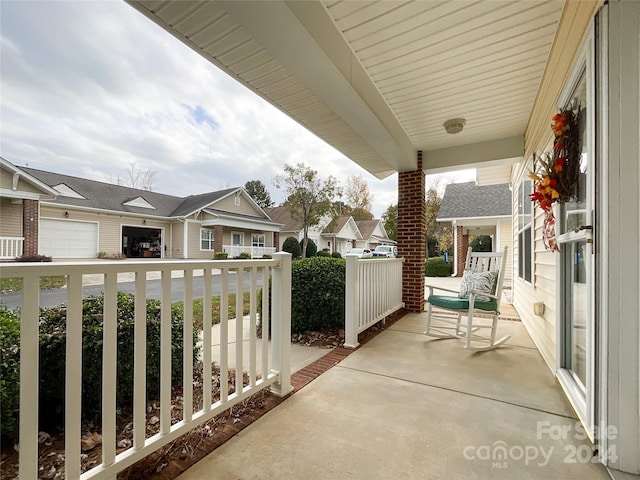 balcony with a porch