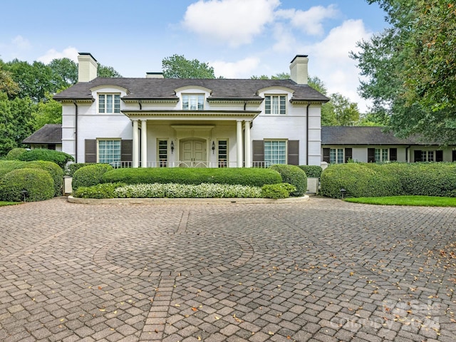 view of french provincial home