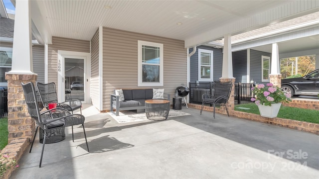 view of patio / terrace with a porch