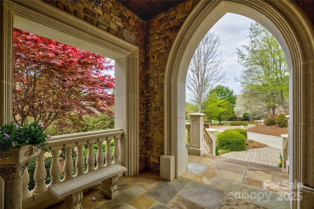 view of doorway to outside