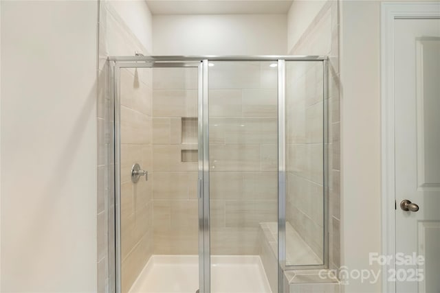 bathroom with walk in shower