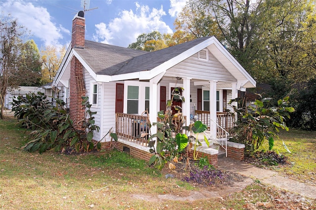 bungalow-style house featuring a porch