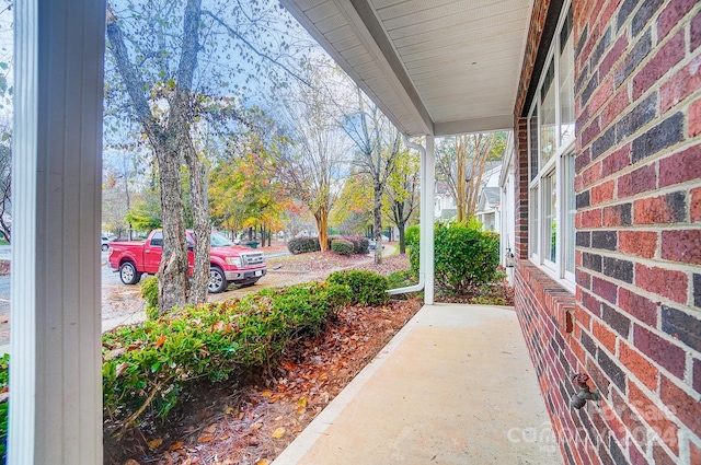 view of patio with covered porch