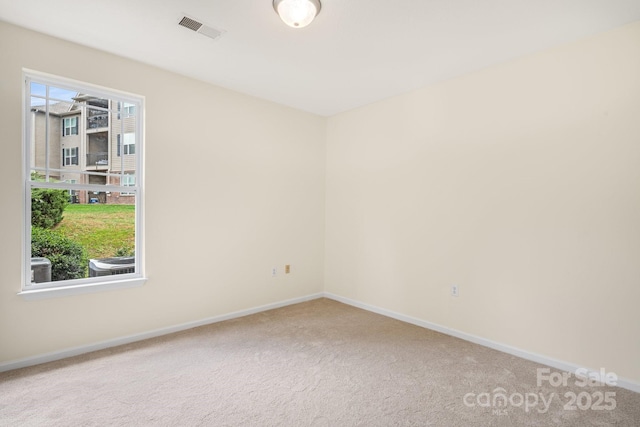 view of carpeted empty room