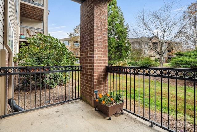 view of balcony