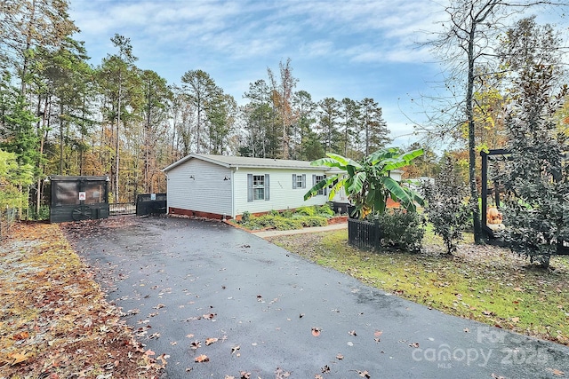 2164 Mission Rd, York, SC 29745 - view of side of property with asphalt driveway