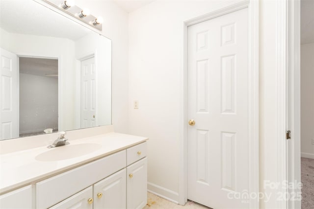 bathroom with vanity