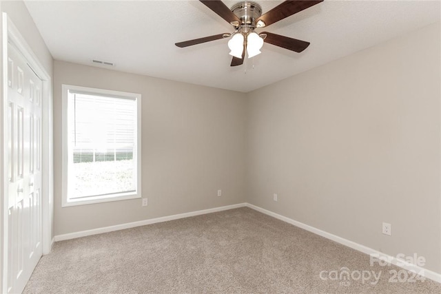 714 Knots Lndg, Clover, SC 29710 - empty room featuring carpet flooring, baseboards, and a ceiling fan