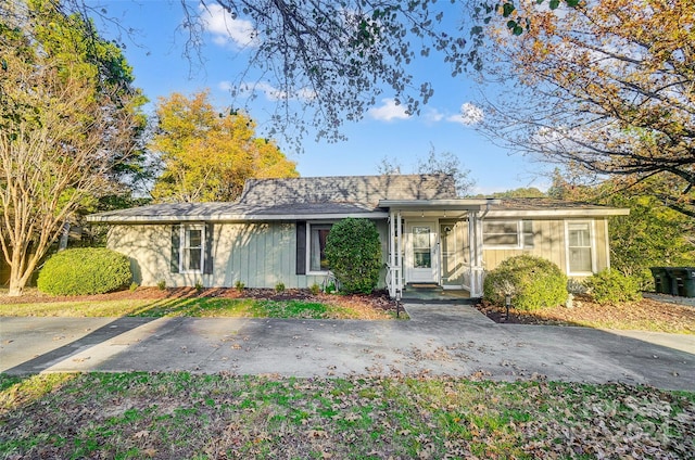 view of ranch-style house