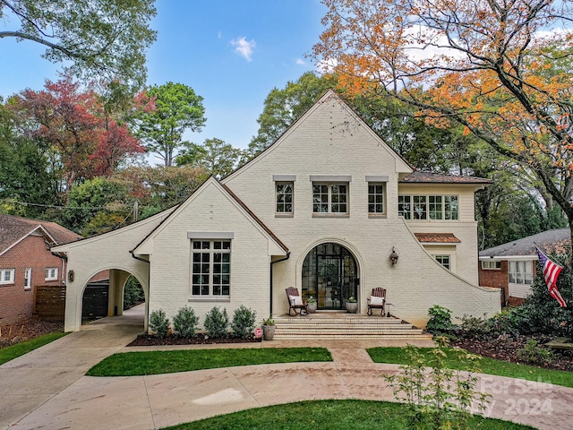 view of front of home with french doors