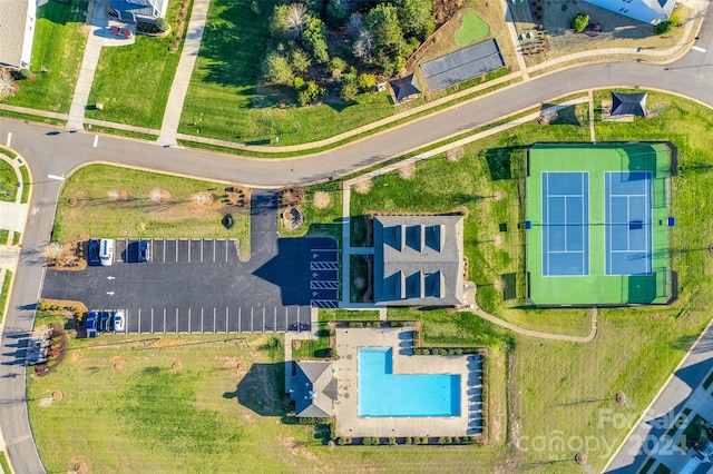 birds eye view of property