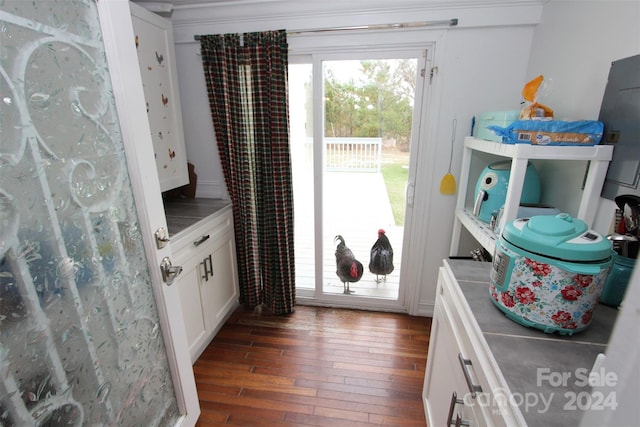 2034 Haileys Ferry Rd, Lilesville, NC 28091 - laundry room featuring dark wood-type flooring