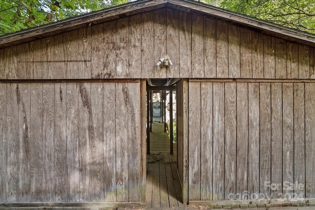 view of outdoor structure