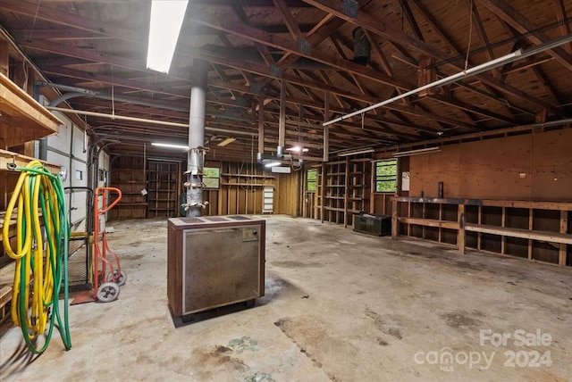 interior space featuring concrete flooring