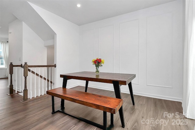 dining room featuring hardwood / wood-style floors