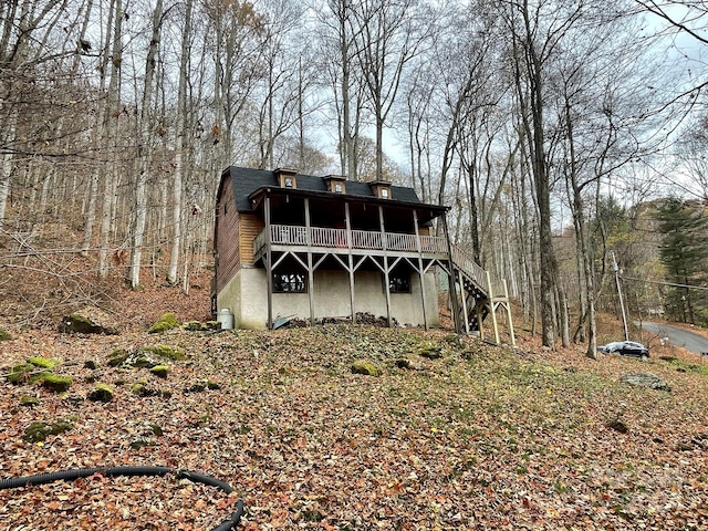 view of rear view of property