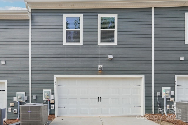 garage featuring central AC