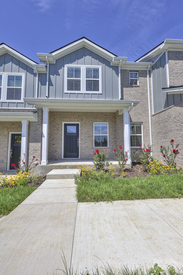 view of front of home with a porch