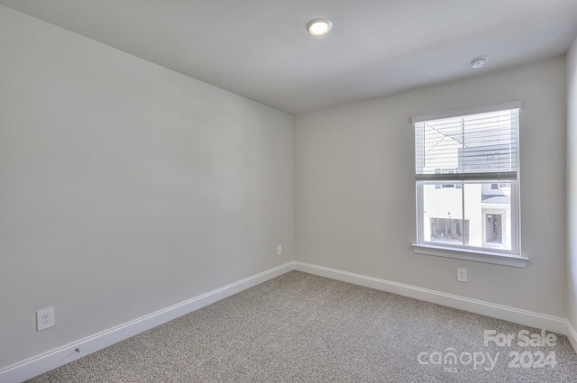 spare room featuring carpet floors