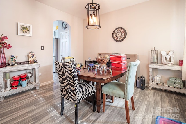 dining room featuring hardwood / wood-style floors