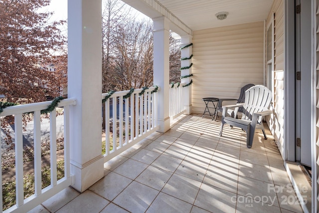 balcony with covered porch