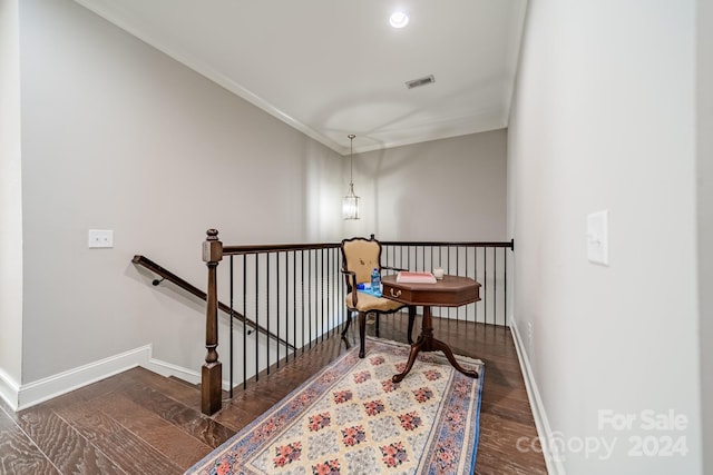 interior space with hardwood / wood-style floors