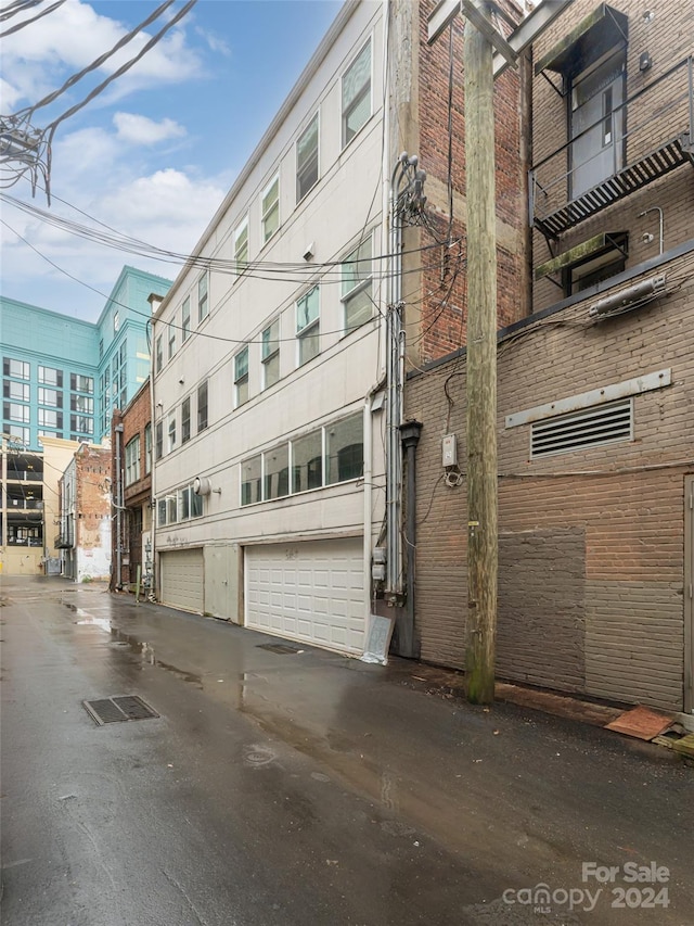 view of property with a garage