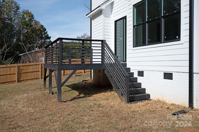 9000 Boyd Dr, Matthews, NC 28105 - exterior space with a deck