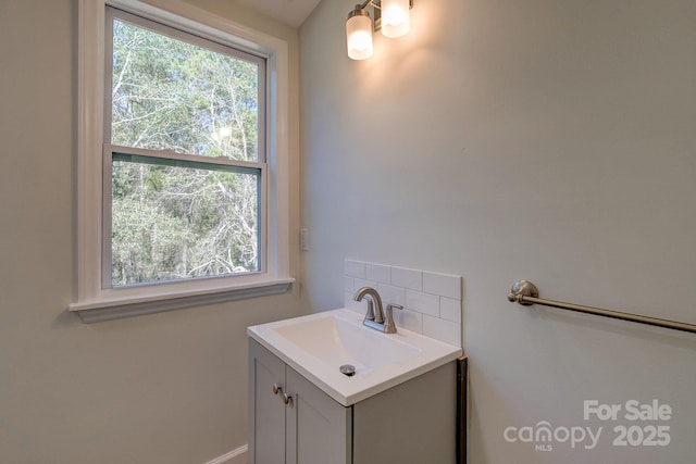 bathroom with vanity