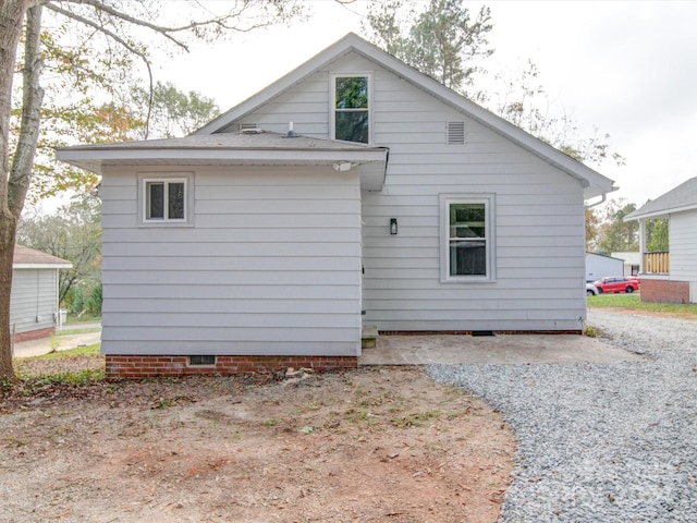 view of back of property