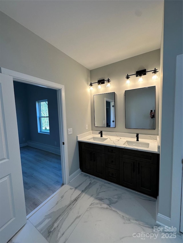 bathroom with vanity