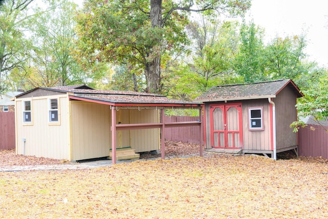 view of outbuilding