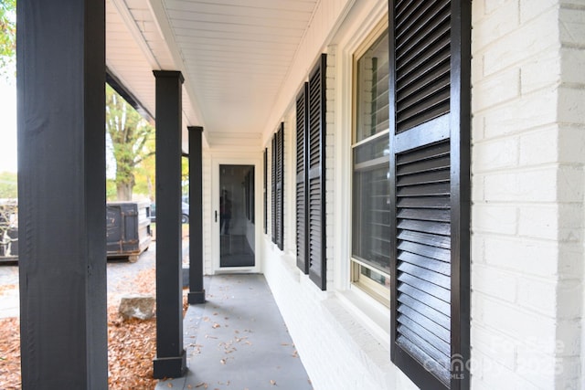 view of patio / terrace featuring covered porch