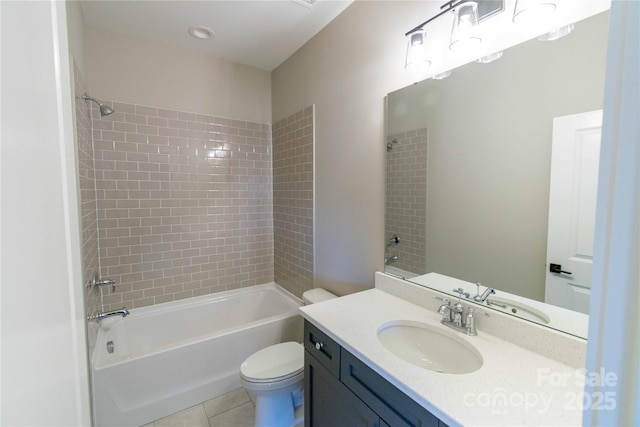 1865 Rock Hill Church Rd Unit 3, Matthews, NC 28104 - full bathroom with vanity, bathtub / shower combination, and tile patterned flooring