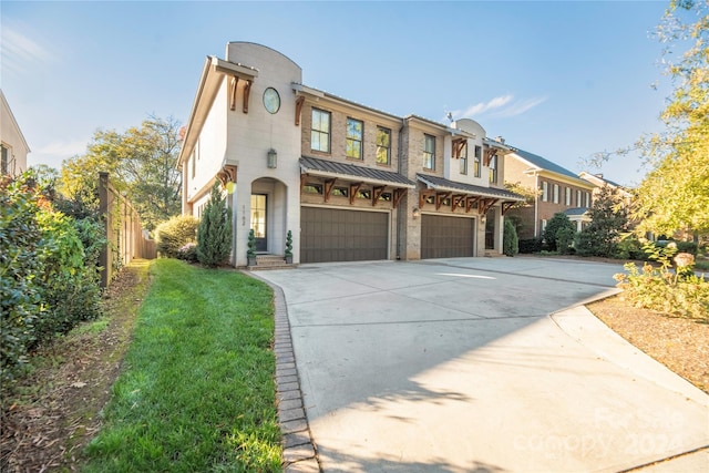 view of front of home featuring a garage