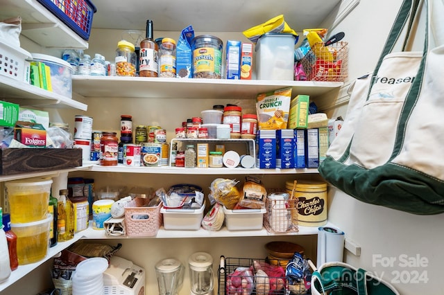 view of pantry