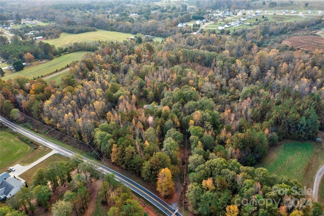 drone / aerial view with a rural view